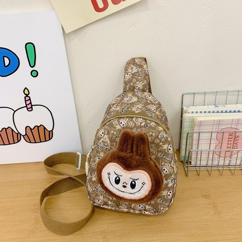 Cute Plush Accessory Kids Cartoon Chest Bag Perfect For Preschoolers Gender Neutral Style