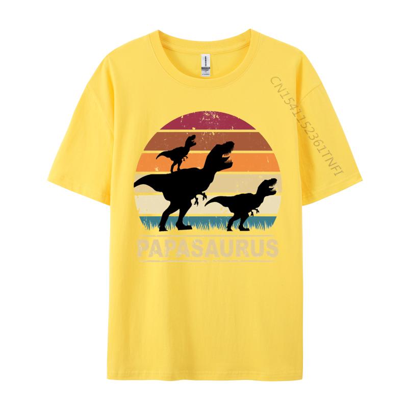 Papa Saurus Dino Twins Papasurus Tshirt Fitted Cosie T Shirt Combed  Cotton Man Tees Cosie TShirt Wholesale