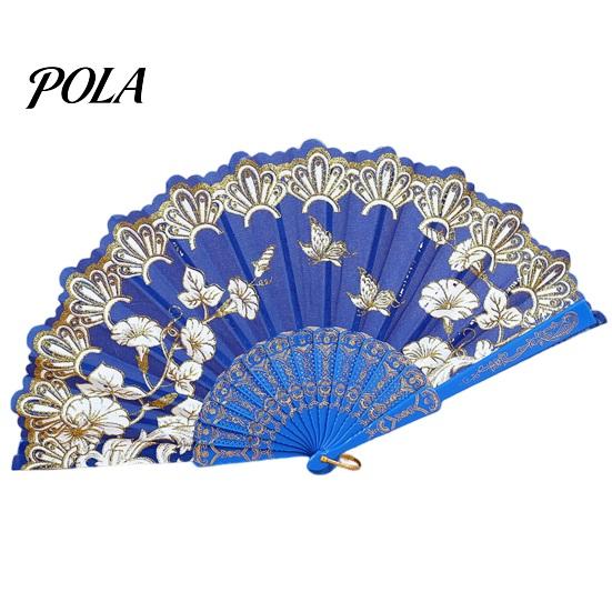 Pocket Fan Handheld Vintage Style Bright Color Exquisite Pattern Fine Workmanship Ultralight Collapsible Cloth Retro Chinese Folding Photography Prop