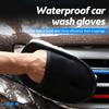 Car Wash Gloves Double-sided Imitation Wool Cashmere Gloves Car Cleaning Tool Beauty Care Thickened Waterproof Tool