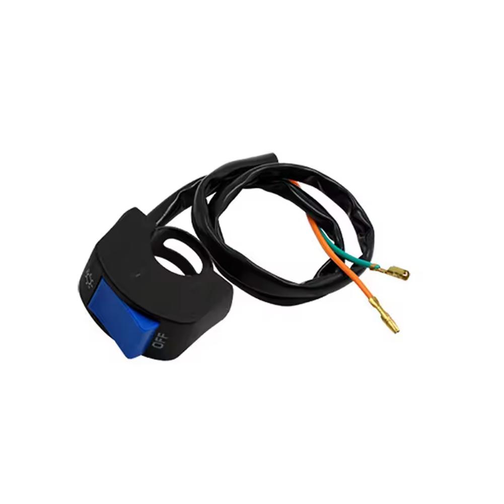 

22MM Motorcycle Handlebar Switch with LED Light Engine Kill Function and Dual Flash Button for Safety and Quick Signaling синій
