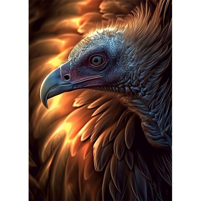 Golden Glowing Animal On Black Background Prints Poster Canvas Painting Modern Wall Art Pictures Living Room Bedroom Home Decor