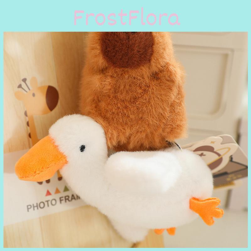 Delightful Capybara Plush Hanging Keychain Made From Luxurious Mink Plush Fabric