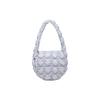New CARLYN Nylon Cloud Bag Handbag Shoulder Bag Medium Size Women's Gray Blue H71307020X