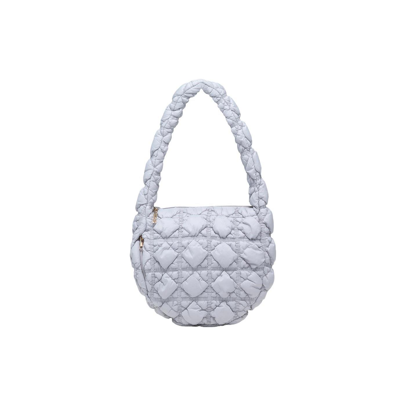 

New CARLYN Nylon Cloud Bag Handbag Shoulder Bag Medium Size Women s Gray Blue H71307020X 27.9*8.9*24.1CM