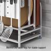 Yingbai 304 Stainless Steel Wall-Mounted Double Cutting Board Rack