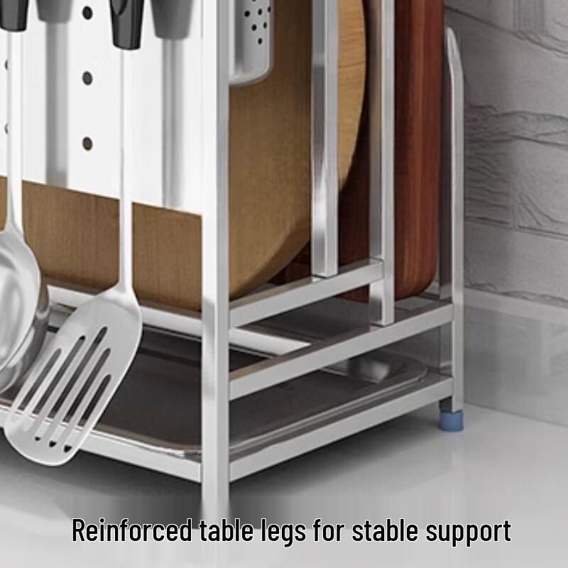 Yingbai 304 Stainless Steel Wall-Mounted Double Cutting Board Rack