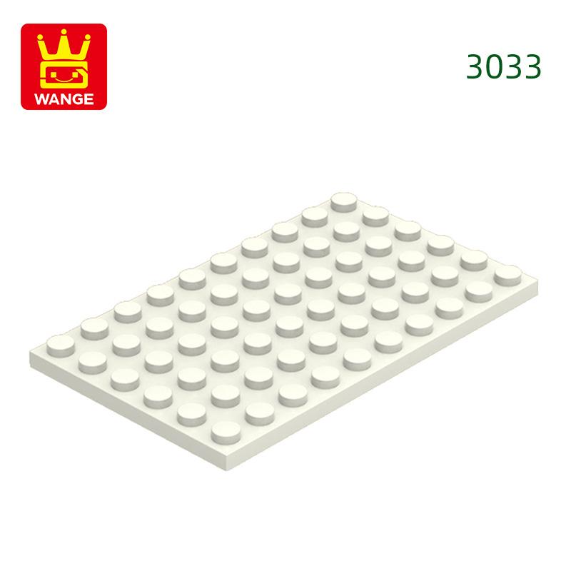 12Pcs/Lot 3033 6x10 Basic Plate Builidng Bricks Moc Parts Works With featuring Blocks DO IT YOURSELF Children's Assembly Playthings Gift Idea Box