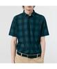 NOTIG Spandex Check Collared T-Shirt Navy_Ols1T1Ts106N1