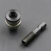 Convenient and Efficient Hex Shank Drill Bit Tool Adapter Black/Silver