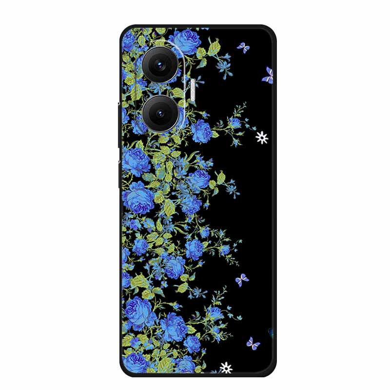 Black Silicone Case For Redmi Turbo 4 Pro A5 4G Case Cartoon Cat Soft Back Cover For Xiaomi Poco X7 Pro C71 Poco M7 4G Plus Case
