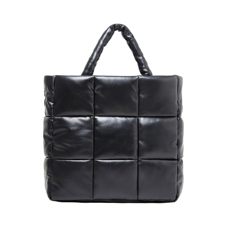 Quilted Handbag with Zip Closure Trendy and Roomy Shopper Bag for Women Girls