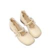 French low-heeled Mary Jane single shoes women's 2025 new summer skirt evening shoes shallow mouth Lolita small leather shoes