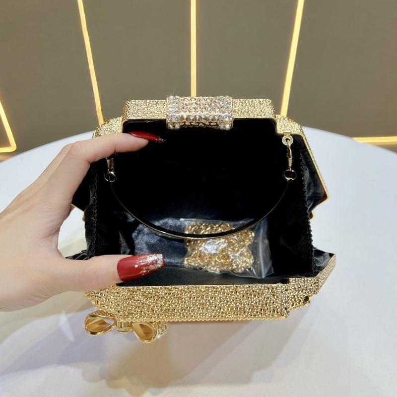 High-class Social Event Diamond-encrusted Clutch Bag Fashionable Handbag Crossbody Bag for Women