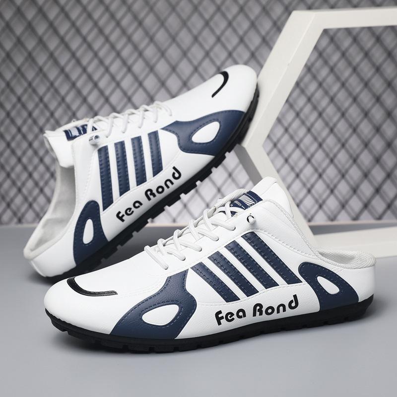 Soft-soled Doudou Shoes Men's 2024 New Breathable Leather Sneakers Korean Version Casual Shoes Flat-soled Driving Shoes