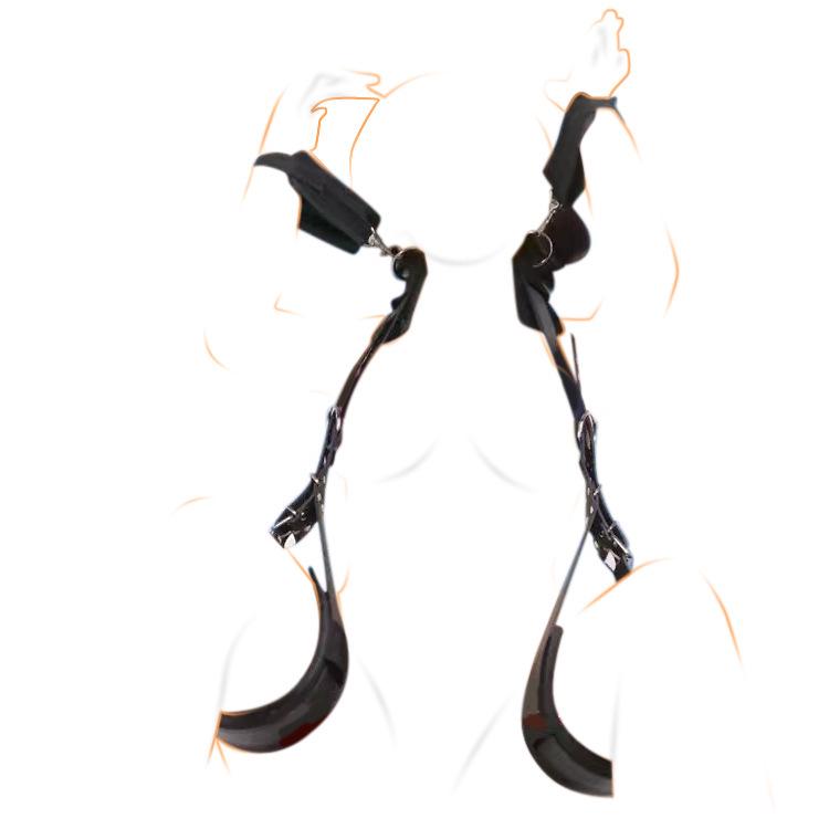 Enhanced Adjustable SM Leg Spreader & Handcuff Set - Adult Erotic Accessories