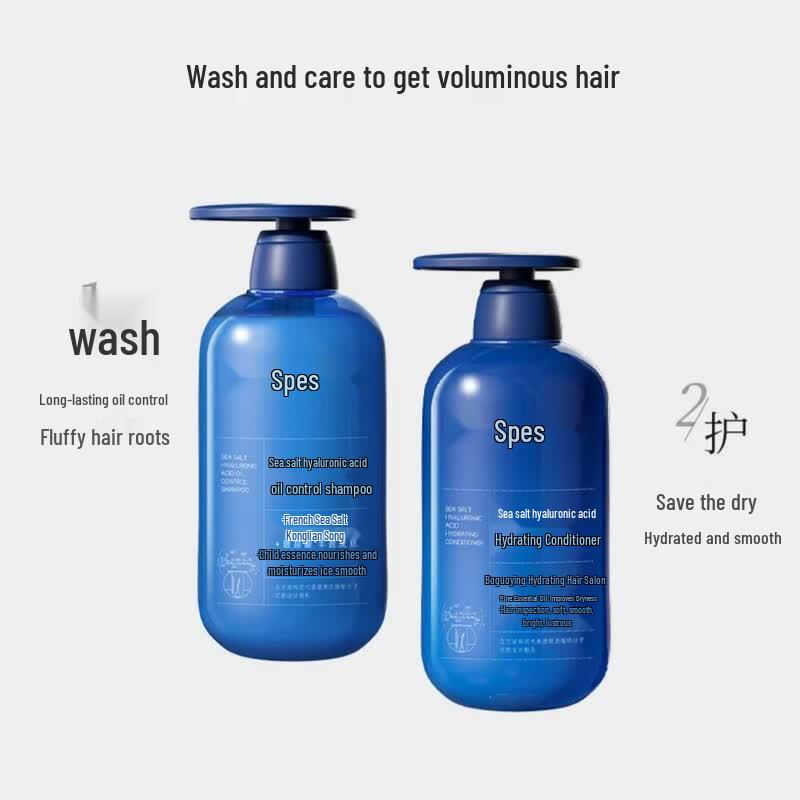Spes Sea Salt Hyaluronic Acid Hair Care Set with Dry Shampoo