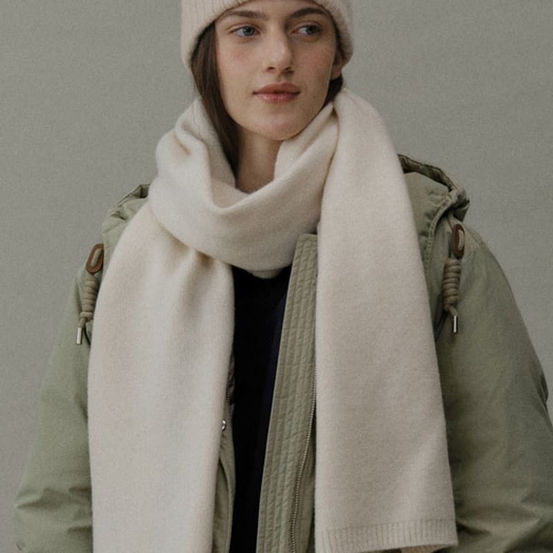 Blank03 Cashmere Blend Knit Muffler (6colors)