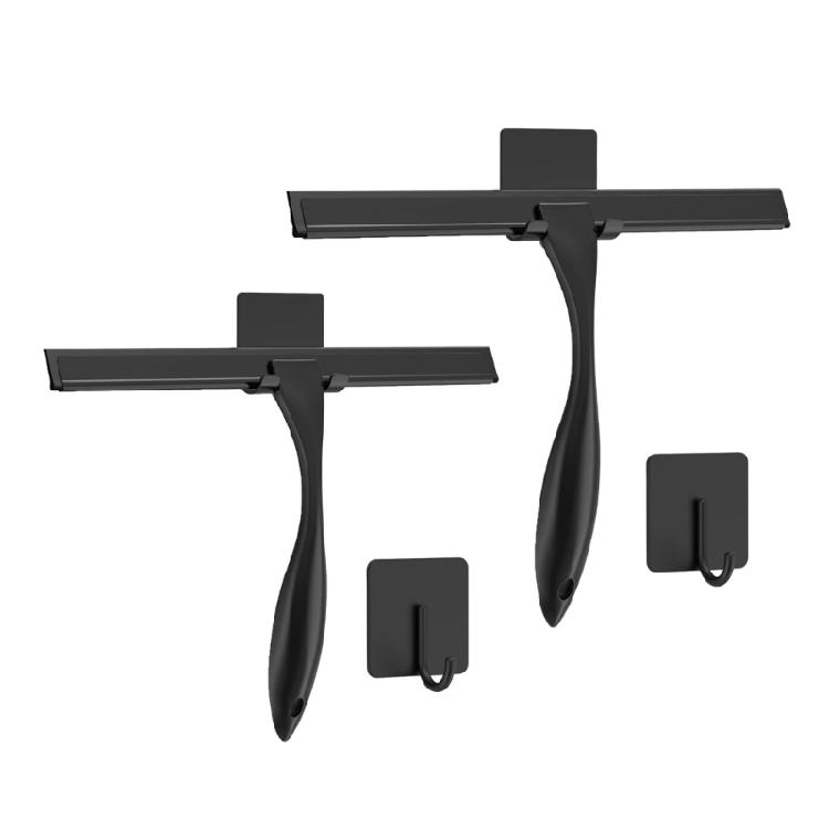 Stainless Steel Squeegee for Glass Door and Mirror Cleaning 10/12inch Black for Home and Car Use