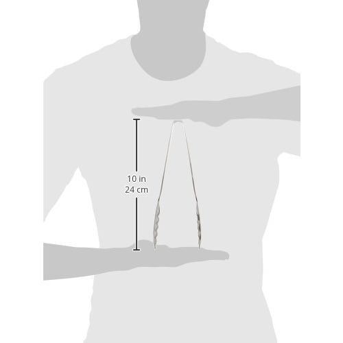 Endo Shoji Commercial Leaf Tongs, 18-0 Stainless Steel, Made In Japan, BHC02