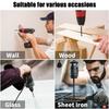 10 Pieces of Concrete Drill Bit Kit, suitable for Glass Plastic Wood Brick Tungsten Carbide Drill Hard Alloy Cross Drill Bits