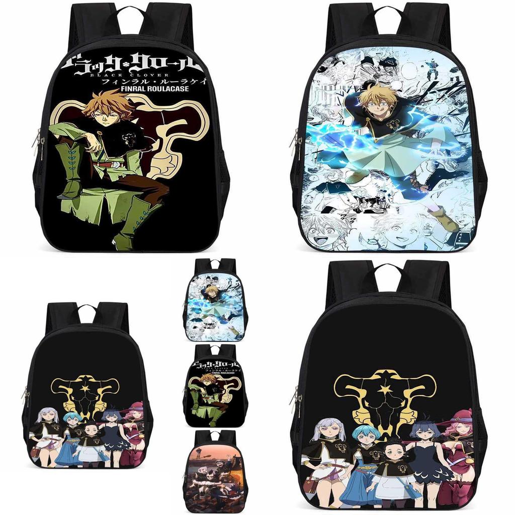 Sac à dos Black Clover 15 pouces Grande capacité Léger Tissu Oxford Pour Enfants