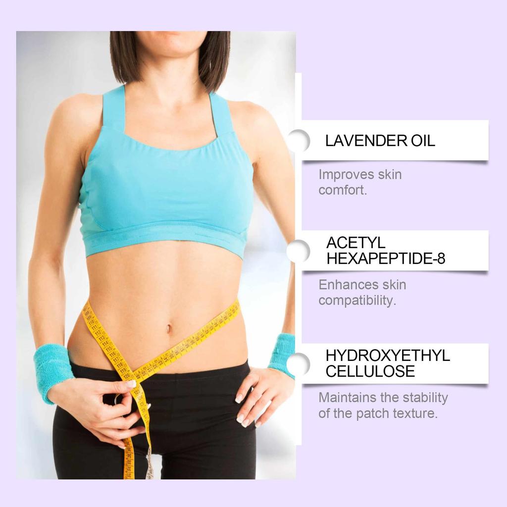 South Moon Pflegepflaster, Lavendel + Hexapeptid-8 Formel, Wissenschaftliches Gewichtsmanagement mit doppelter Wirkung + Tragbares unsichtbares Design