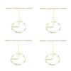 4pcs T Shaped rring Display Stand Jewellery Display Stand Photo Props T Shape Slotted Necklace Stand for Store Closet