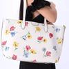Nova Bolsa Tote de Couro Sintético Kate Spade, Bolsa de Compras, Bolsa de Mão, Bolsa de Ombro Média Feminina Branco Creme KB293-250