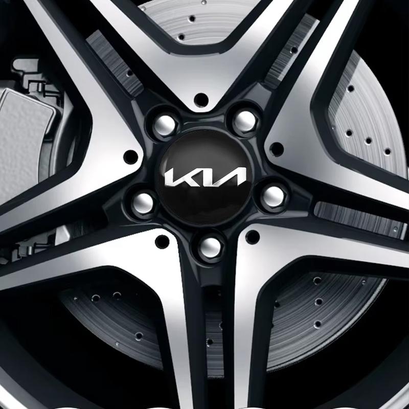 4Pcs 56mm Car Wheel Hub Center Cap Emblem Badge Stickers For Kia Rio 2 3 K3 K5 Ceed Sportage Picanto Sorento Soul Accessories