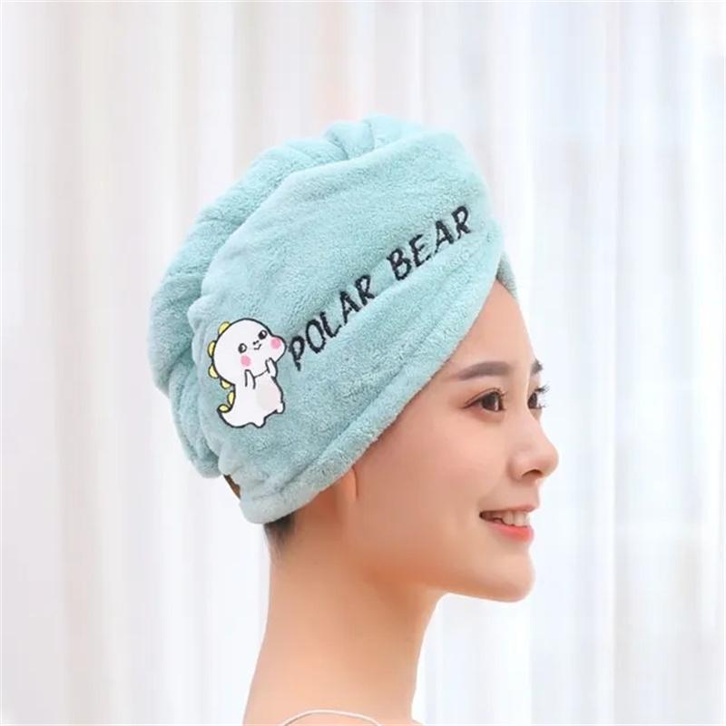Women Hair Towel Microfiber Towel Bath Towels For Adults Home Terry Towels Bathroom Serviette De Douche Turban For Drying Hair