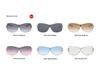 2022 Women's Frameless Rhinestone Fashion Sunglasses, One-Piece Large Frame Design