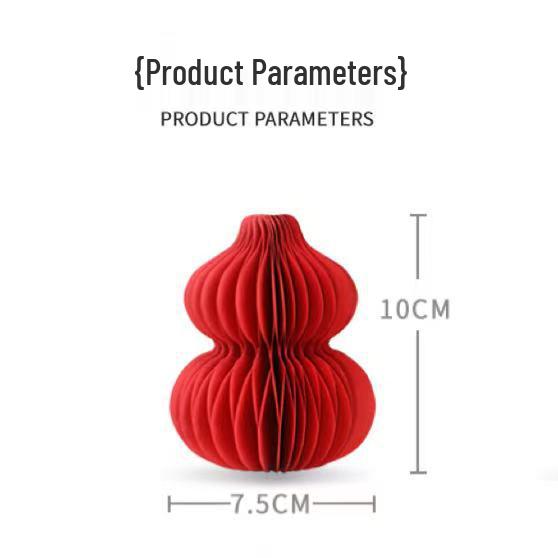 Chinese Red Gourd Paper Decorations for New Year and Spring Festival