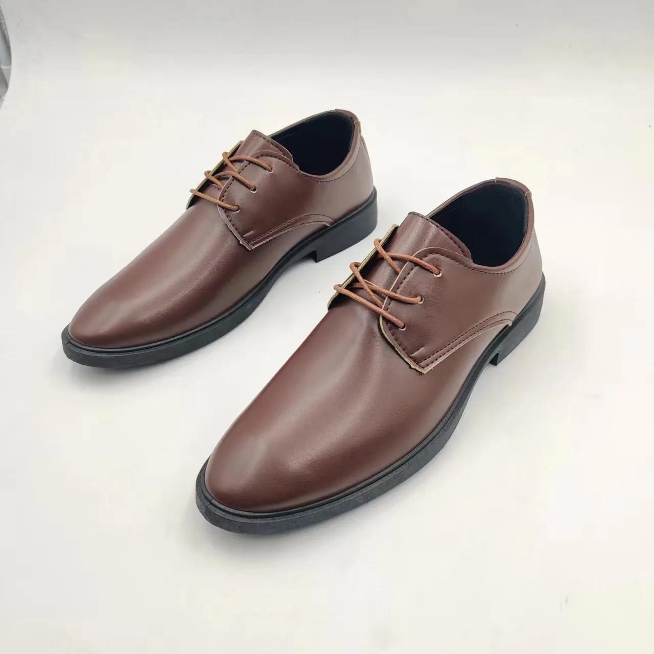 

Fashion Spring and Autumn British Casual Business Formal Leather Shoes Men Shoes Heightening Single Shoes Shoes Casual Shoes 39