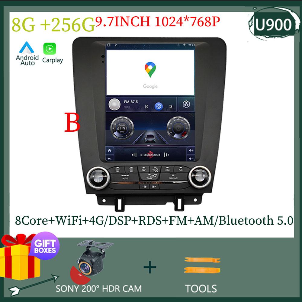 9.7 Inch Car Stereo For Ford Mustang 2010-2014 Auto Radio Android 13 Multimedia Player Carplay GPS Navi Head Unit NO 2DIN DVD