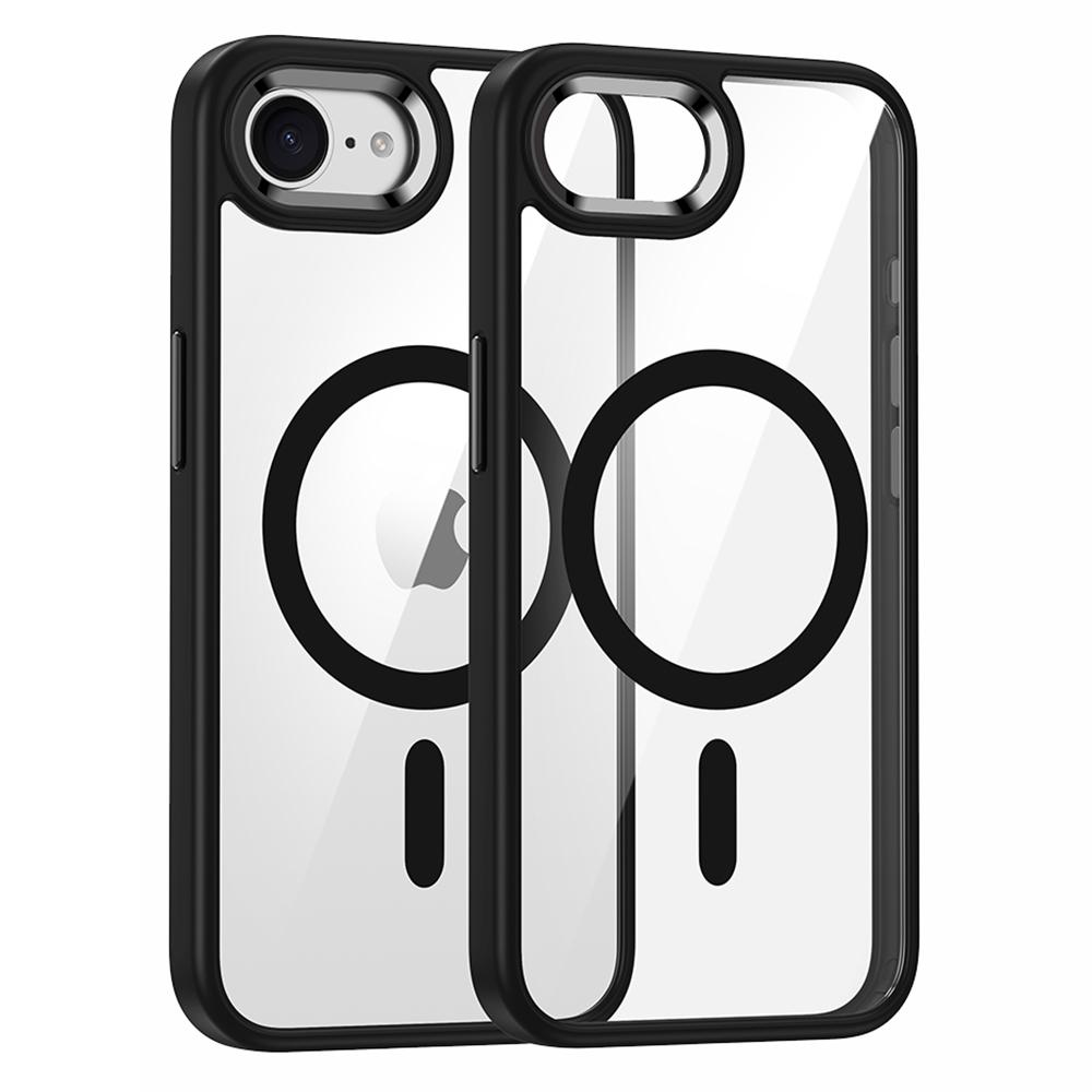 

FULEXIN For iPhone 16e Case Compatible with MagSafe Anti Drop TPU+PC Phone Cover Black