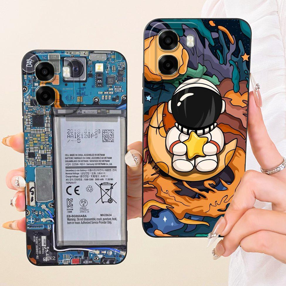 For Oppo A6 4G CPH2817 Casing For Oppo A6 5G Cover Luxury Fashion Cute Funny Painted Silicone Case For Oppo A6 CPH2831 PLT120