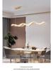 Wave Ribbon Minimalist Chandelier - Luxury Designer Light for Modern Hotel Bars and Restaurants