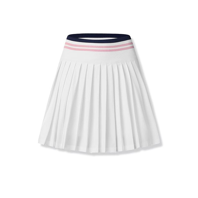 Fila Tennis Knitted Versatile Comfortable Casual Skirt Women skirts Jade-White A11W513304FWT L
