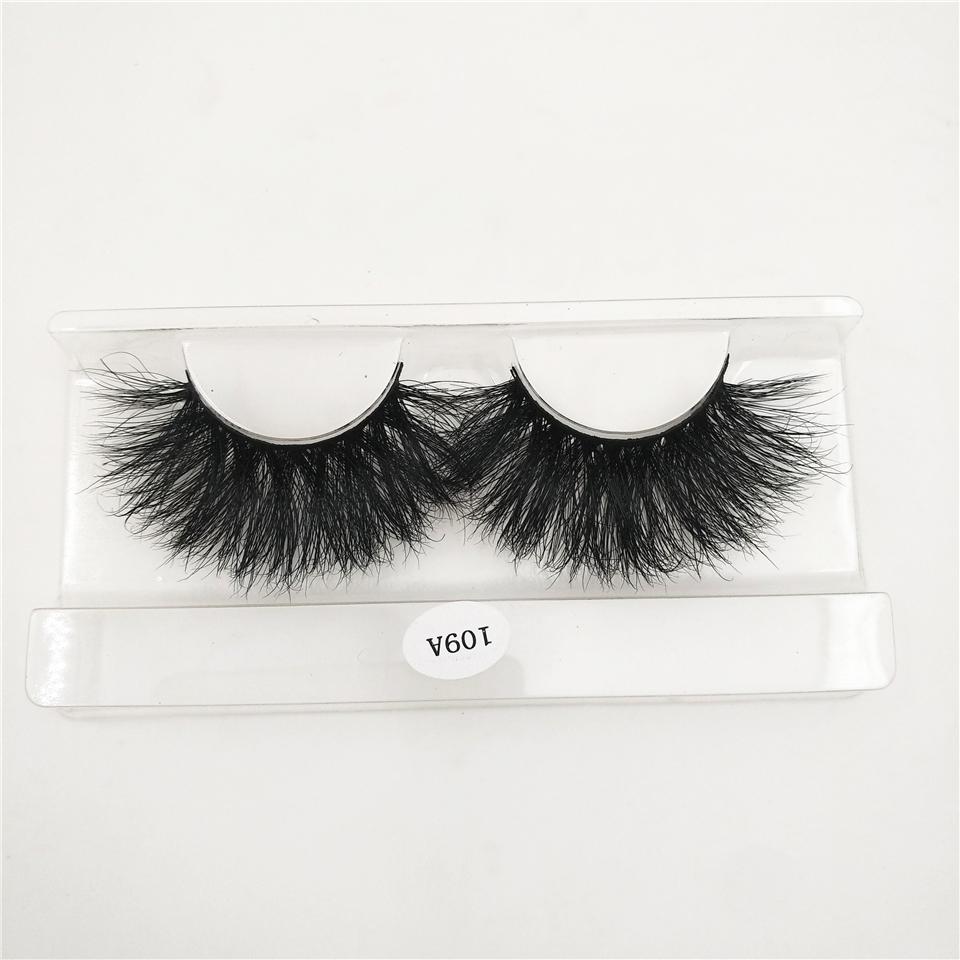 RED SIREN 25mm Mink Eyelashes Dramatic Long Natural Lashes Handmade 25 mm 3d Mink Lashes Make Up Vendors Fake Eyelashes