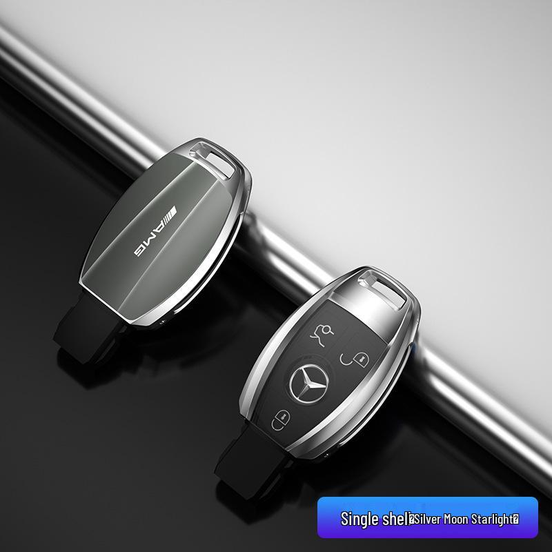 Kompatibelt nøkkelskall og deksel for Mercedes-Benz E-klasse, C-klasse, A200L, GLB, GLC260.