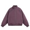 Winter Oversized Cotton Puffer Jacket Men Women Warm Thick Box Fit Stand Collar Casual Outerwear In Gray Black Purple