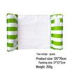 Inflatable PVC Float Recliner: Foldable Striped Swimming Bed