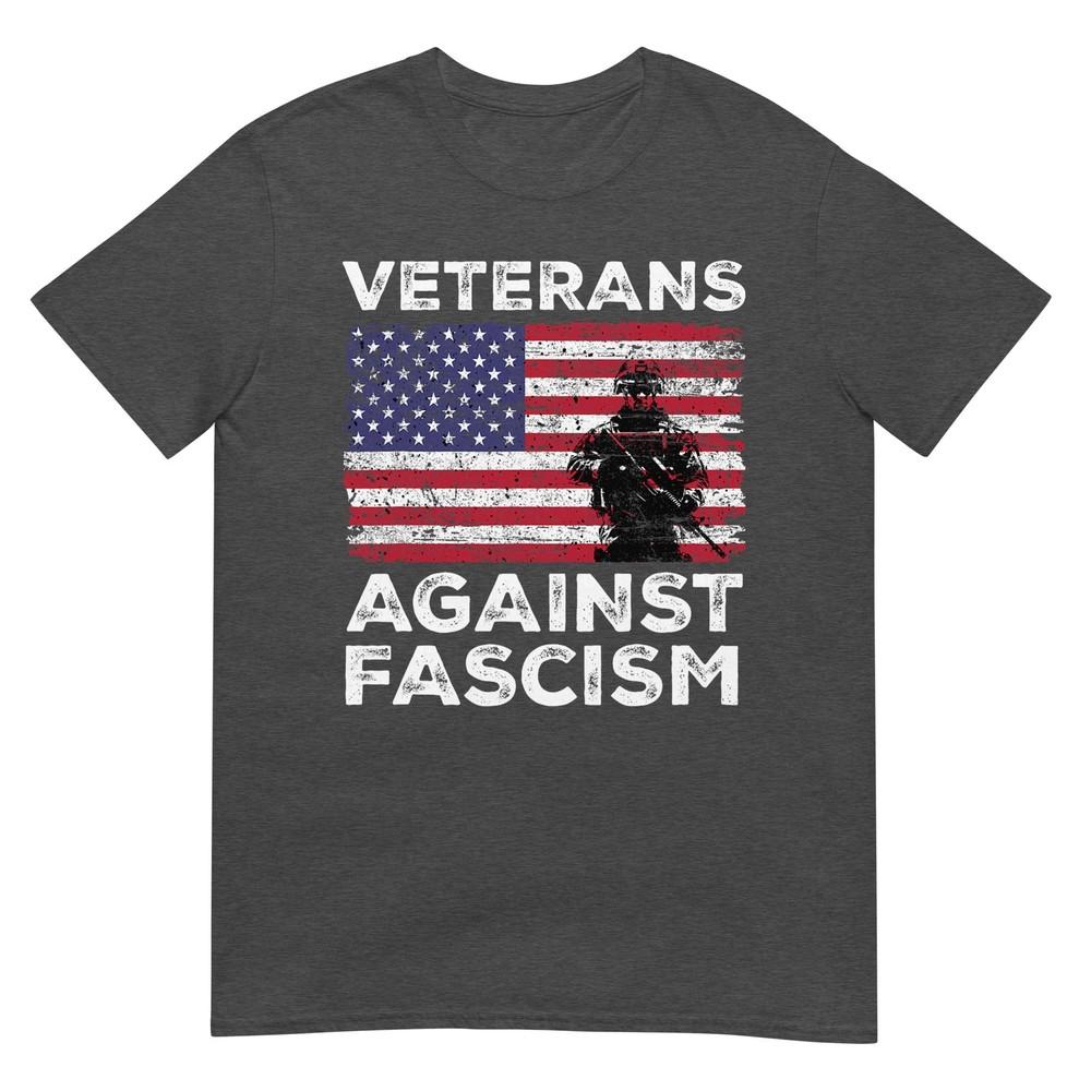 Veterans Against Fascism Vintage Us Army Patriotic Soldier TShirt