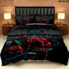 Rammstein Bettwäsche Steppbett Set Bettbezug Kissenbezug Heimdekoration Geburtstagsgeschenk (1 Bettbezug + 2 Kissenbezüge, ohne Füllung)