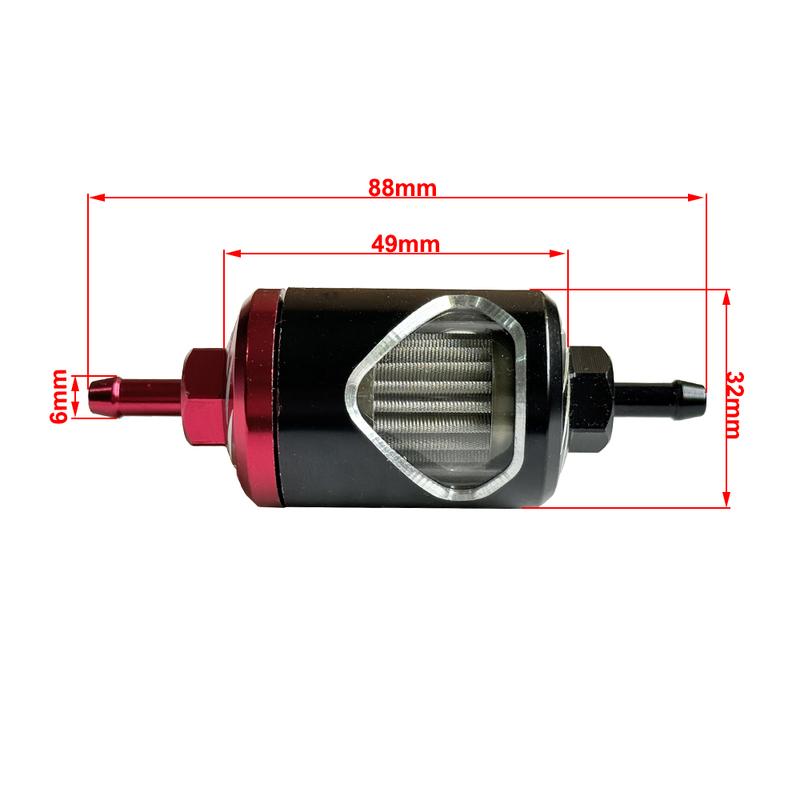 

High Performance Oil Filter High-Flow Alloy Motor Oils Filter Stainless Steel Core Glass Perspective Filter For Easy To Use