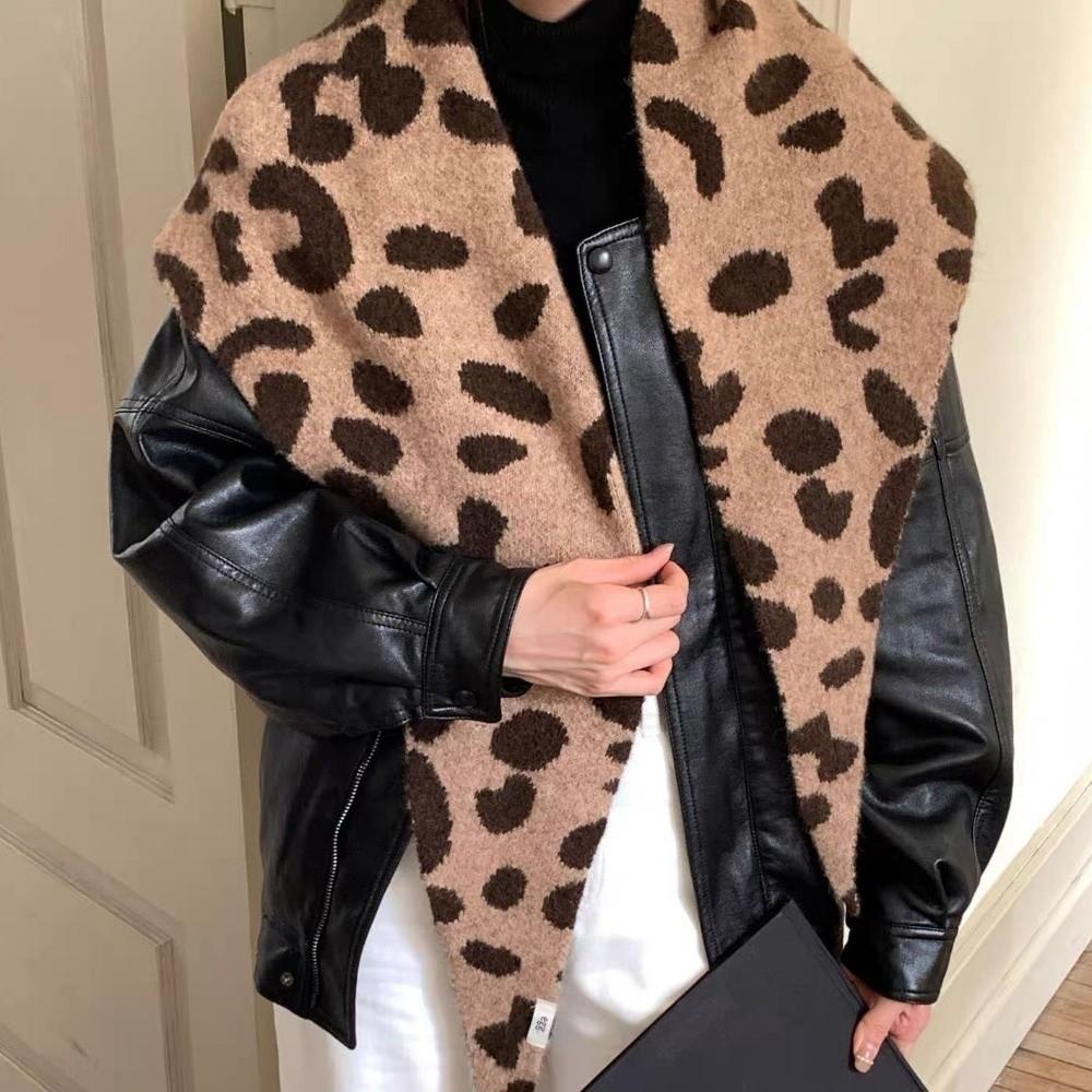 Cashmere Knitted Triangle Scarf Korean Style Cape Wraps Fashion Winter Shawl  Women/Men