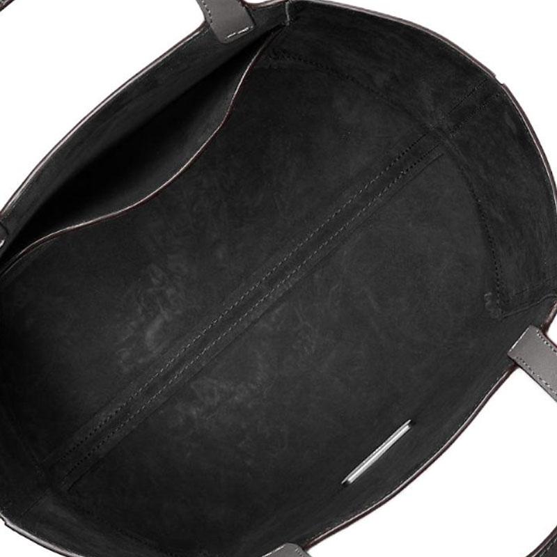 MICHAEL KORS Jordi Foldable Tote Leather Handbag Medium Women's Gray