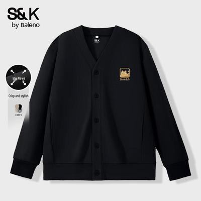 Baleno S&K Series Men's Cartoon Print V-Neck Cardigan