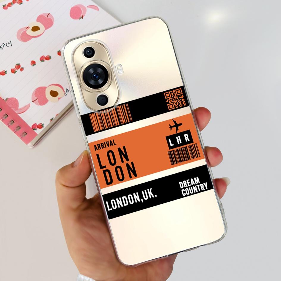 For Huawei Nova 11 Case 2023 Fashion Transparent Silicone Soft Phone Back Cover For Huawei Nova11 Ultra GOA-AL80 Nova 11Pro Capa